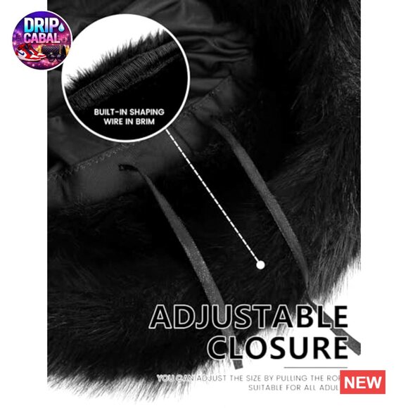 Faux Fur Bucket Hat with Moldable Brim, Warm Winter Fisherman Cap main image 4